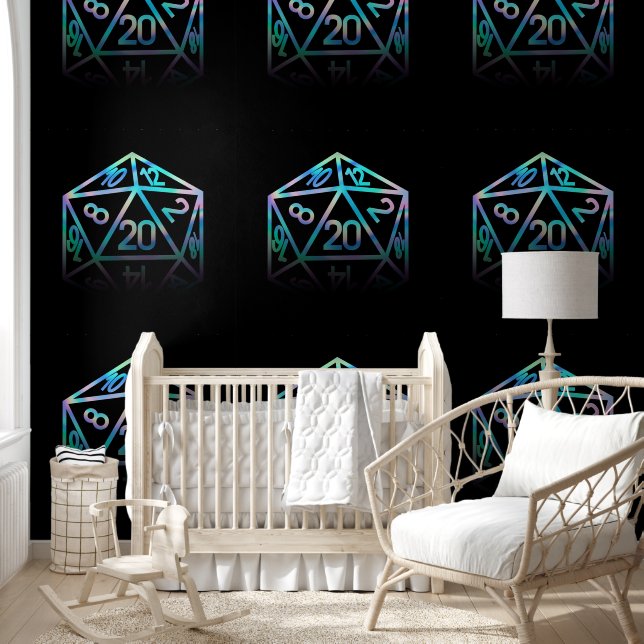 RPG Dice | Holo Fantasy Retro Tabletop PnP Gamer Wallpaper (Kids)