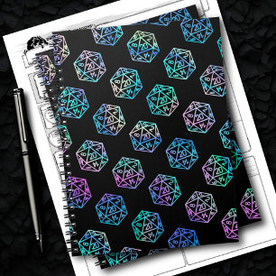 RPG Dice   Holo Fantasy Tabletop Gamer Campaign Notebook