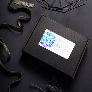 RPG Dice Holo Fantasy Tabletop PnP Gamer Custom Label