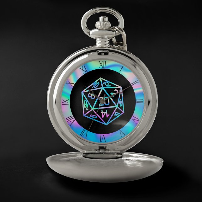 RPG Dice | Holo Old School Fantasy Tabletop Gamer Pocket Watch (Creator Uploaded)