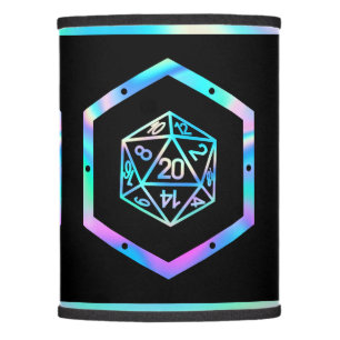 RPG Dice   Holo Old School Tabletop PnP Roleplayer Lamp Shade