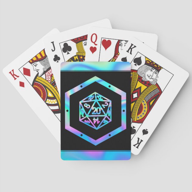 RPG Dice | Holo Old School Tabletop PnP Roleplayer Poker Cards (Back)