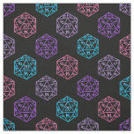 RPG Dice | Iridescent Retro Tabletop Roleplayer Fabric