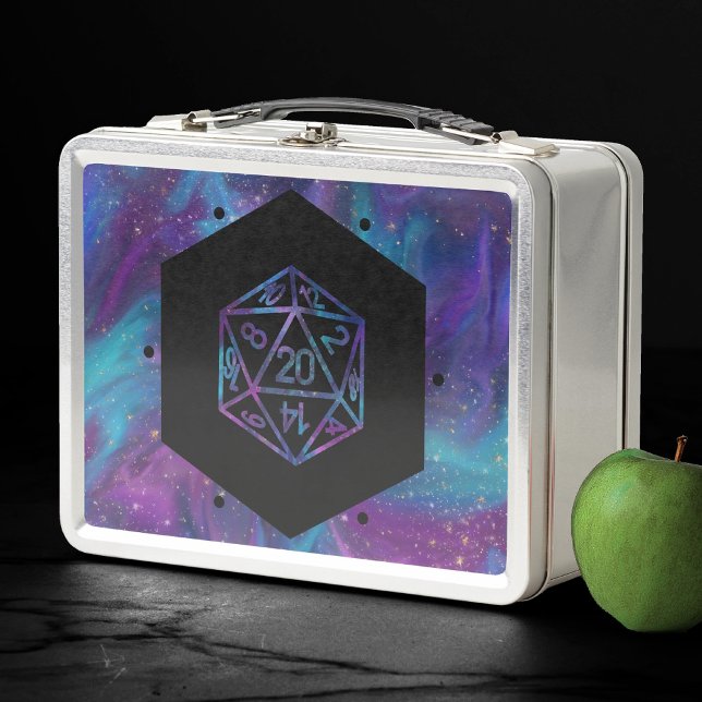 RPG Dice | Nebula Fantasy Retro Tabletop PnP Gamer Metal Lunch Box (Creator Uploaded)