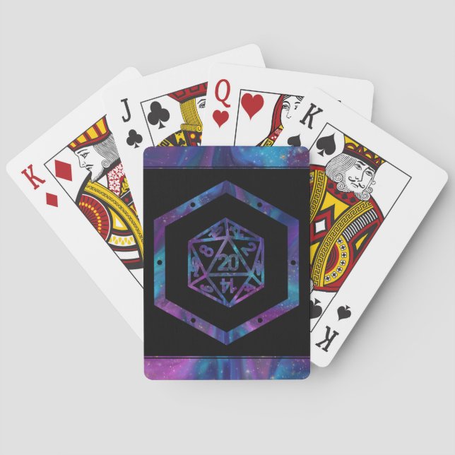 RPG Dice | Nebula Fantasy Retro Tabletop PnP Gamer Poker Cards (Back)
