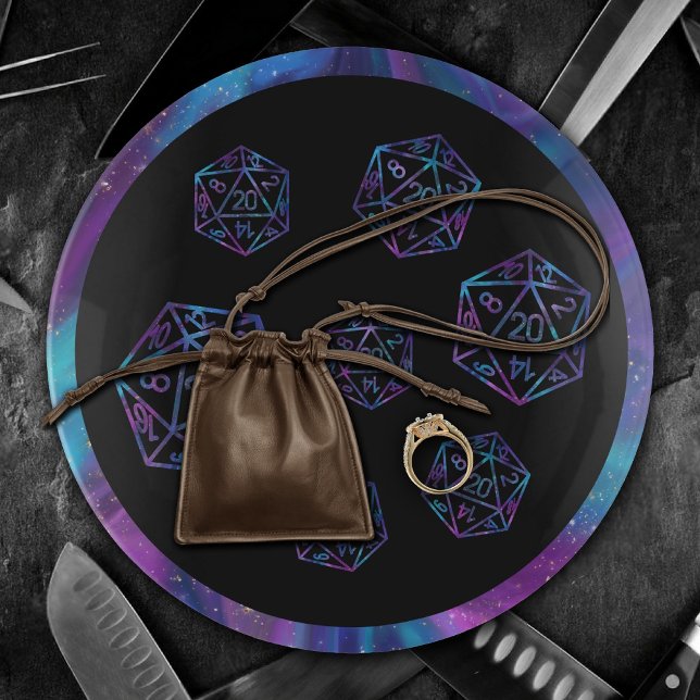 RPG Dice | Nebula Fantasy Retro Tabletop PnP Gamer Trinket Tray (Creator Uploaded)