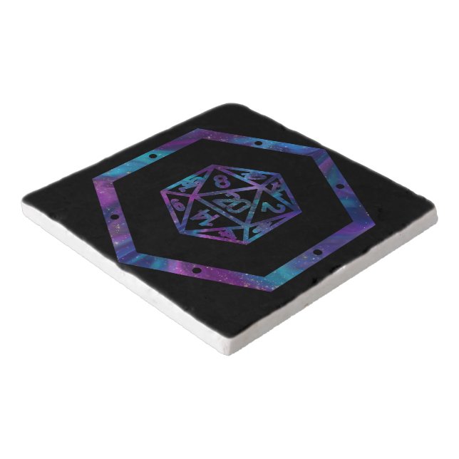 RPG Dice | Nebula Fantasy Retro Tabletop PnP Gamer Trivet (Corner)