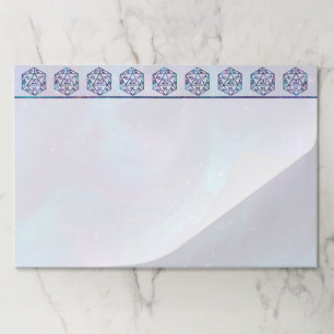 RPG Dice   Nebula Fantasy Tabletop Gamer Branding Paper Pad