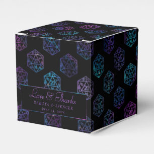 RPG Dice Nebula Fantasy Tabletop Gamer Custom Favor Boxes