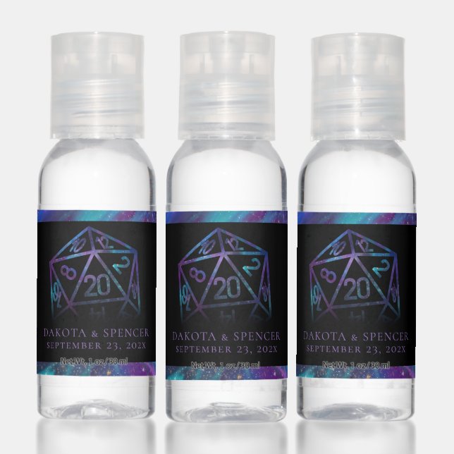 RPG Dice | Nebula Fantasy Tabletop Gamer Custom Hand Sanitizer (Set)