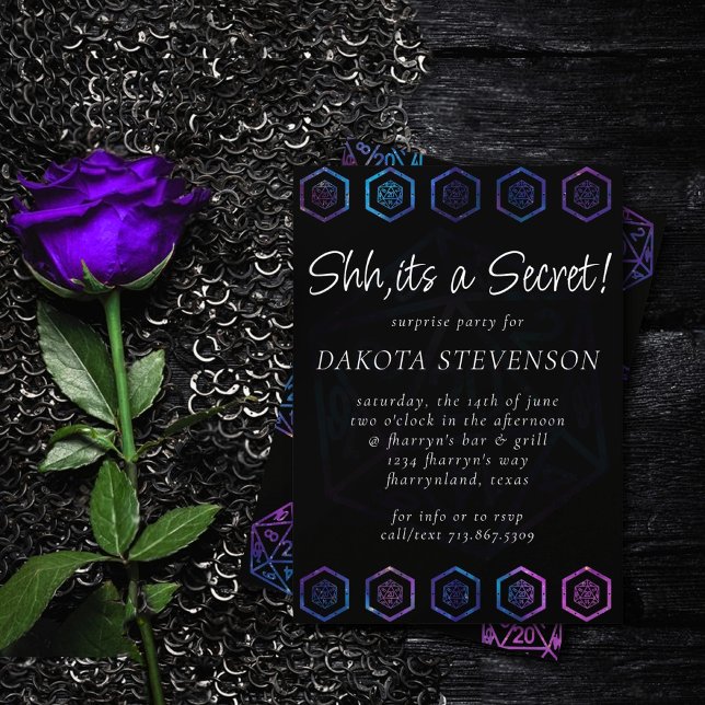 RPG Dice | Nebula Old School Tabletop Roleplayer Invitation (Creator Uploaded)