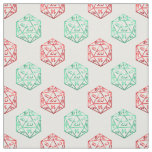 RPG Dice | Red and Green Retro Tabletop Roleplayer Fabric
