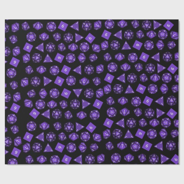 RPG Dice Roll geek Gift paper Gamer Fantasy (Flat)
