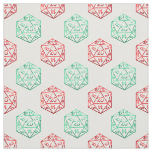 RPG Dice   XMAS Fantasy Retro Tabletop PnP Gamer Fabric
