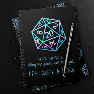 RPG DM Humor Holo   Retro Killing Party is a Perk Notebook