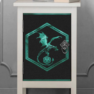 RPG Dragon Emerald Green Fantasy Tabletop Gamer Tissue Paper