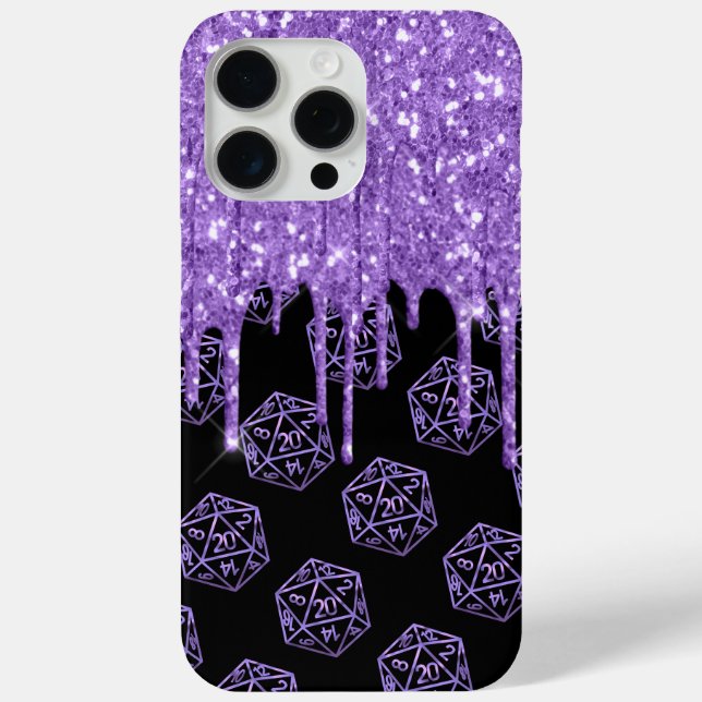 RPG Drip | Purple Fantasy Tabletop PnP Gamer Dice Case-Mate iPhone Case (Back)