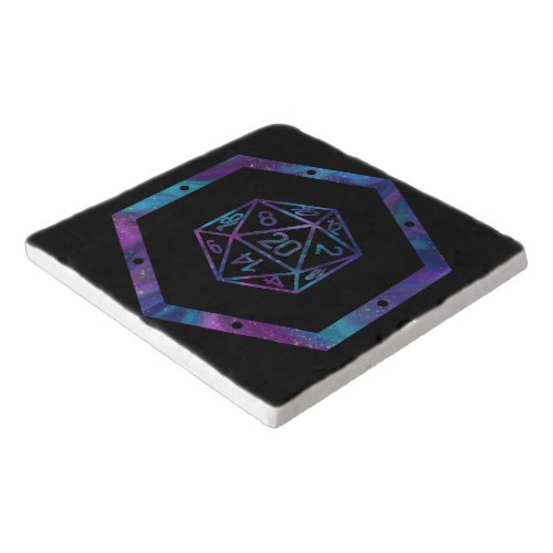 RPG Galaxy Dice  Cosmic Fantasy Tabletop Gamer Trivet