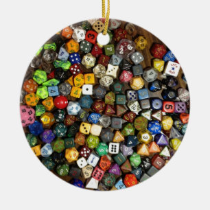 RPG game dice Ceramic Ornament