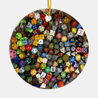 RPG game dice Ceramic Ornament