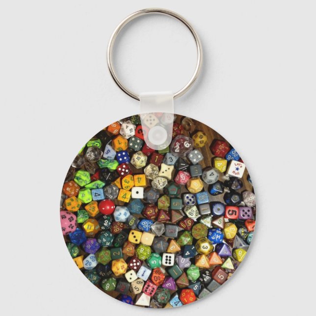 RPG game dice Keychain (Front)