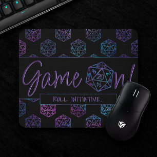 RPG Game On Nebula Fantasy Tabletop Gamer Dice Mouse Pad