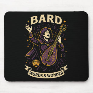 Rpg Gamer Rd D20 Dice Nerdy Geek Men Women Kids Mouse Pad
