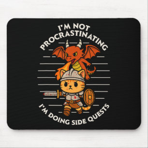 Rpg Gamer Shirt I'm Doing Side Quests Men Women D2 Mouse Pad