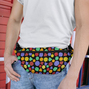 RPG Gaming Dice, Board, Fantasy Games Patterned Fanny Pack