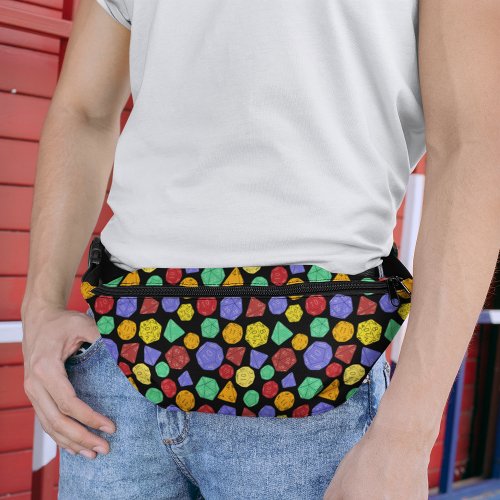 RPG Gaming Dice Board Fantasy Games Patterned Fanny Pack