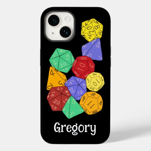 RPG Gaming Dice Board Fantasy Games Personalized Case_Mate iPhone 14 Case