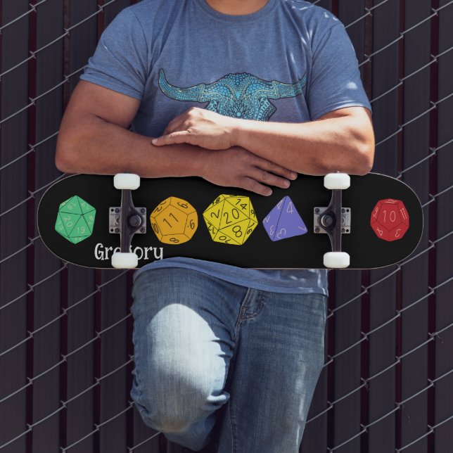 RPG Gaming Dice, Board, Fantasy Games Personalized Skateboard (Outdoor 3)