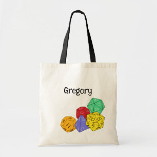 RPG Gaming Dice, Board, Fantasy Games Personalized Tote Bag