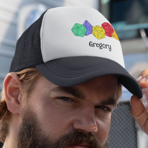 RPG Gaming Dice, Board, Fantasy Games Personalized Trucker Hat