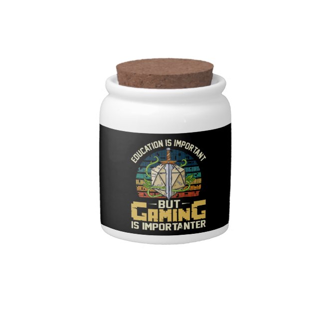 rpg gaming is importanter candy jar (Front)