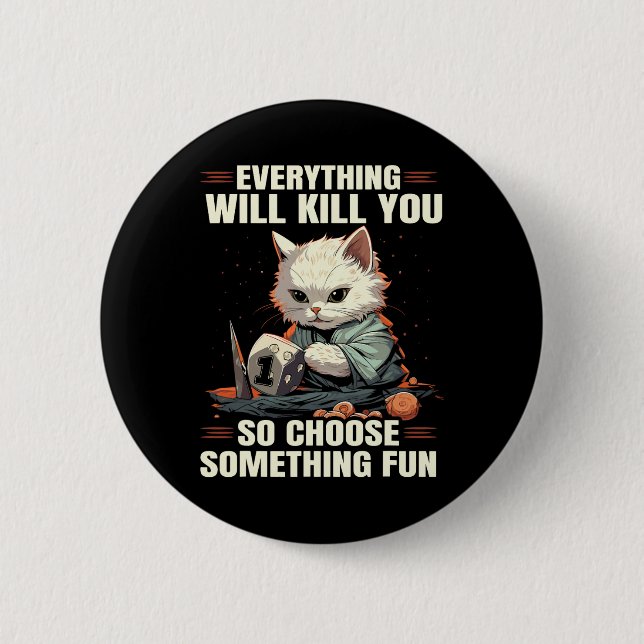 Rpg Gaming Role Playing D20 Tabletop Games Funny R Button (Front)