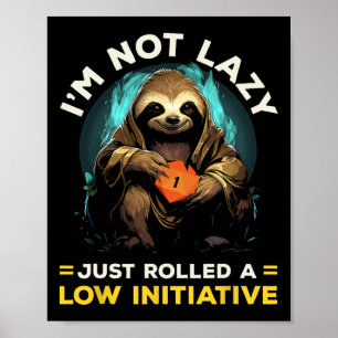 Rpg Gaming Role Playing D20 Tabletop Games Funny R Poster