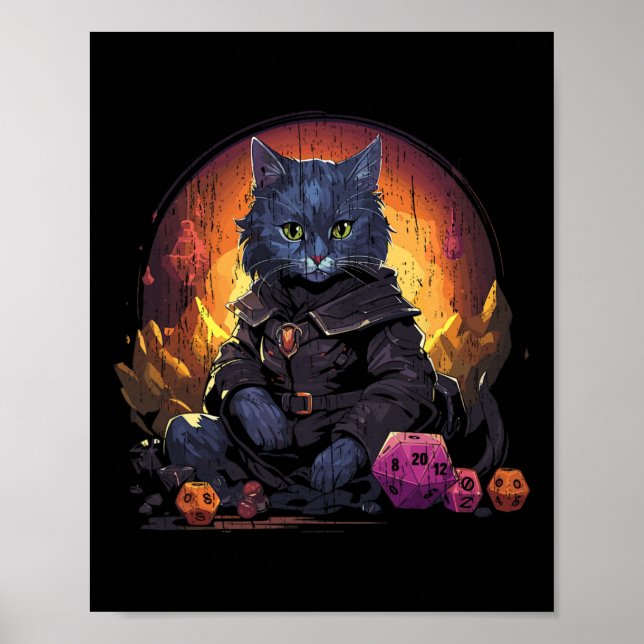 Rpg Gaming Role Playing D20 Tabletop Games Funny R Poster (Front)