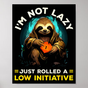 Rpg Gaming Role Playing D20 Tabletop Games Funny R Poster