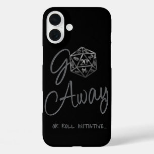 RPG Go Away   Classic Fantasy Tabletop Retro Gamer iPhone 16 Plus Case