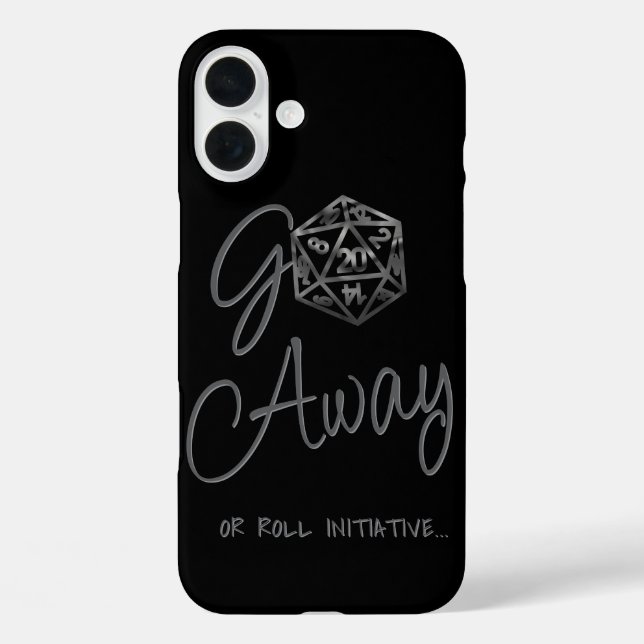 RPG Go Away | Classic Fantasy Tabletop Retro Gamer Case-Mate iPhone Case (Back)
