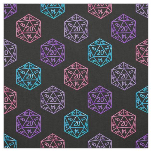 RPG Iridescent Pattern  Fantasy PnP Tabletop Dice Fabric