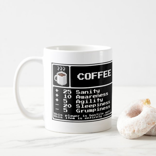 RPG Item Coffee Mug (With Donut)