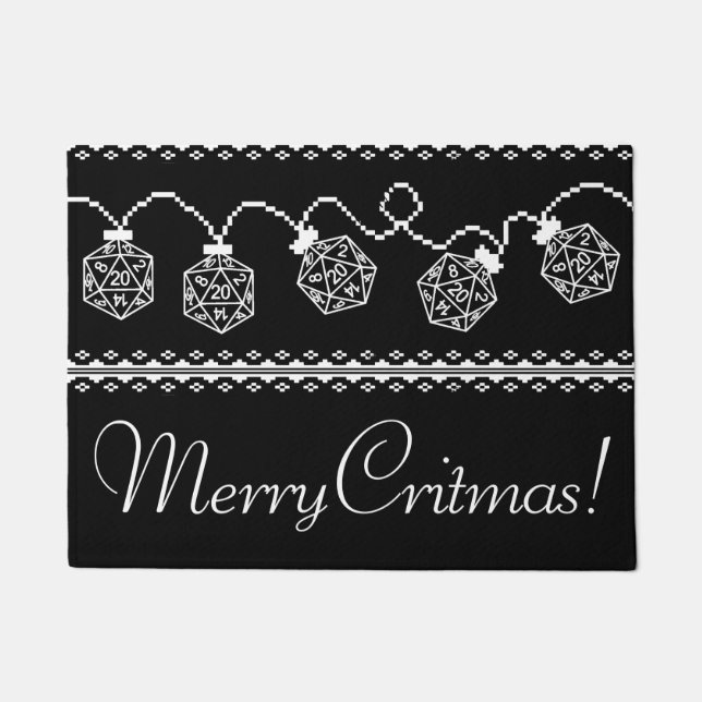 RPG Lights Classic | Fantasy Tabletop Gamer Dice Doormat (Front)