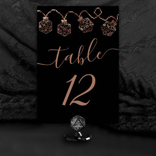 RPG Lights   Copper Fantasy Tabletop Gamer Dice Table Number