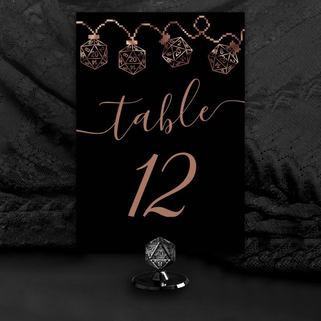 RPG Lights | Copper Fantasy Tabletop Gamer Dice Table Number (Creator Uploaded)