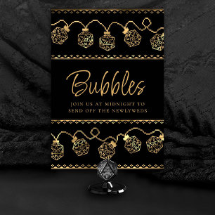 RPG Lights   Gold Fantasy Tabletop Gamer Custom Table Number