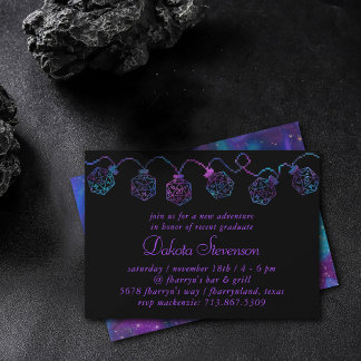 RPG Lights | Nebula Fantasy Tabletop Gamer Dice Invitation