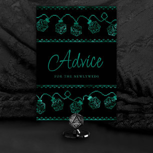 RPG Lights   Teal Green Fantasy Tabletop Custom Table Number