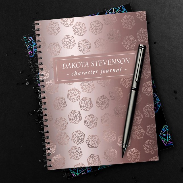 RPG Luxe | Mauve Fantasy Tabletop Gamer Character Notebook (Creator Uploaded)